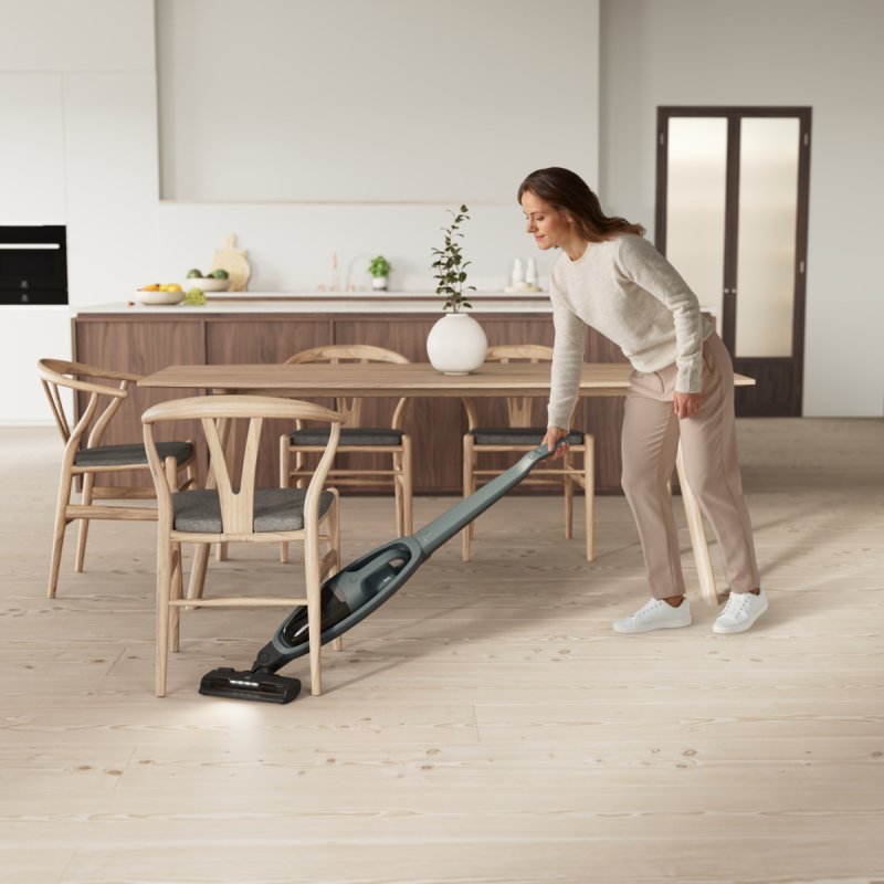 Electrolux ES52C212XN aspirateur balai et balai électrique Batterie Sec Cyclonique, Tissu, mousse Sans sac 0,5 L 0 W