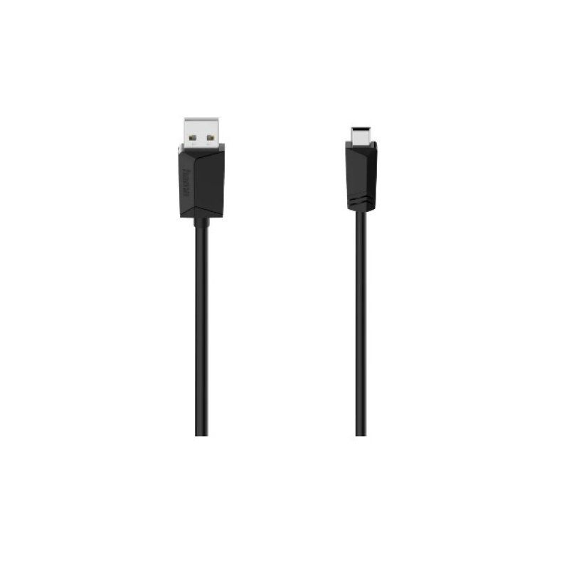 Hama 00074260 USB cable USB 2.0 1.5 m USB A Mini-USB B Black