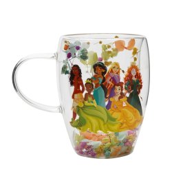 DISNEY PRINCESSES - Princesses - Verre avec Fleurs Sechées