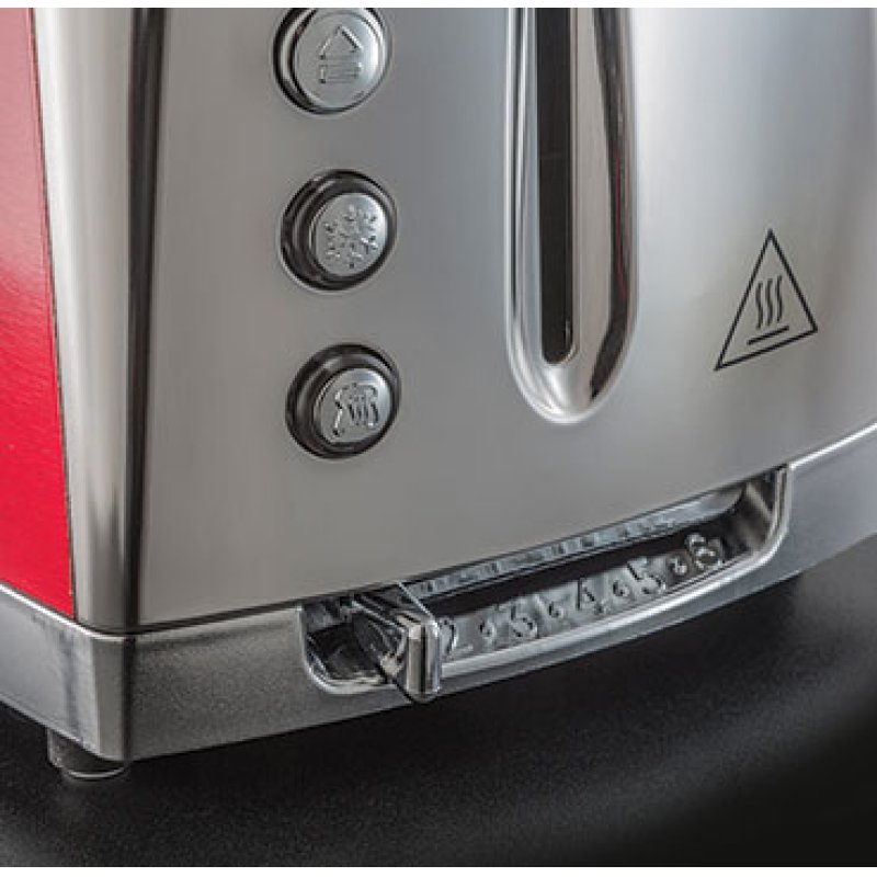 Russell Hobbs - Luna 2 Slice Toaster - Solar Red