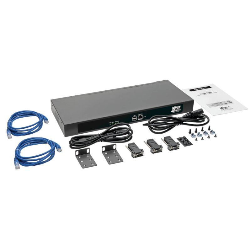 Tripp Lite series by Eaton B097-016 Serveur de console 16 ports, USBx2 Double carte reseau GbE, memoire flash 4 Go,