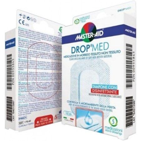 Medicazione Autoadesiva Sterile Dermottiva Compressa Di Mullbinden Dropmed 10X8 Mm Pack of 5