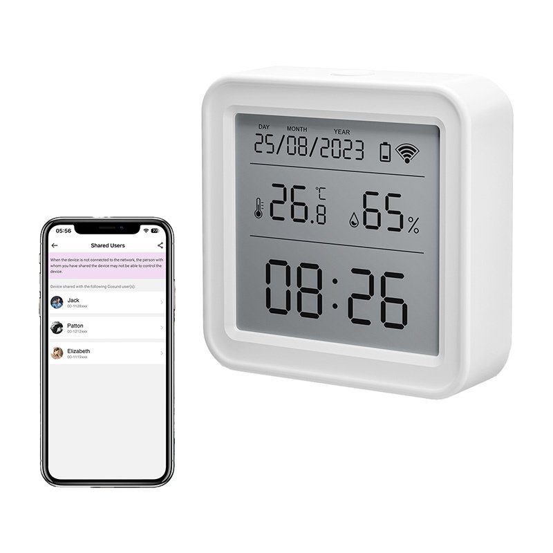 Zigbee Gosund ST17 LCD smart temperature and humidity sensor Tuya