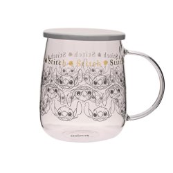 STITCH - Mug en Verre avec Couvercle