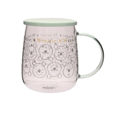 DISNEY - Winnie - Mug en Verre avec Couvercle