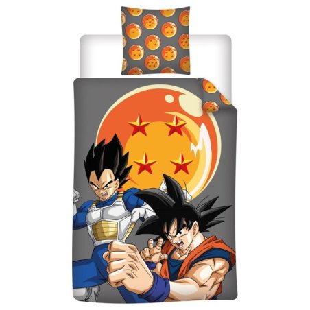 DRAGON BALL Z - Goku & Vegeta - Parure de lit 140x200cm 65x65cm