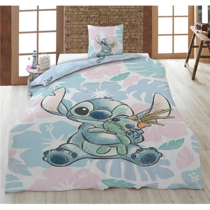 LILO & STITCH - Stitch & Scrump - Parure de lit 140x200cm 65x65cm