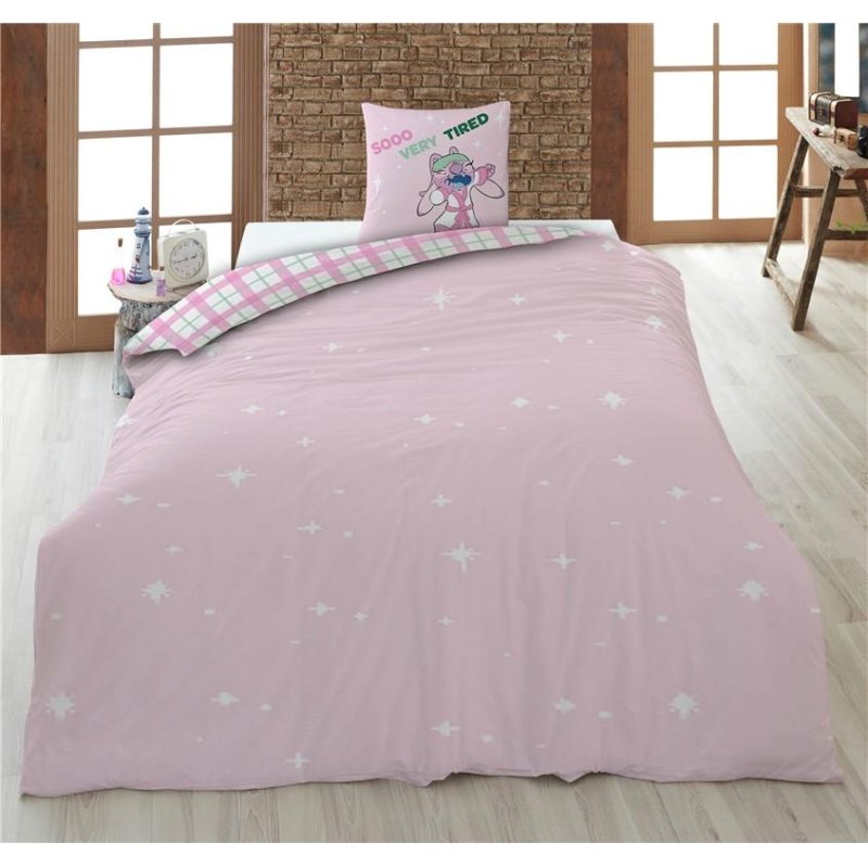 LILO & STITCH - Sooo Very Tired - Parure de lit 140x200cm 65x65cm