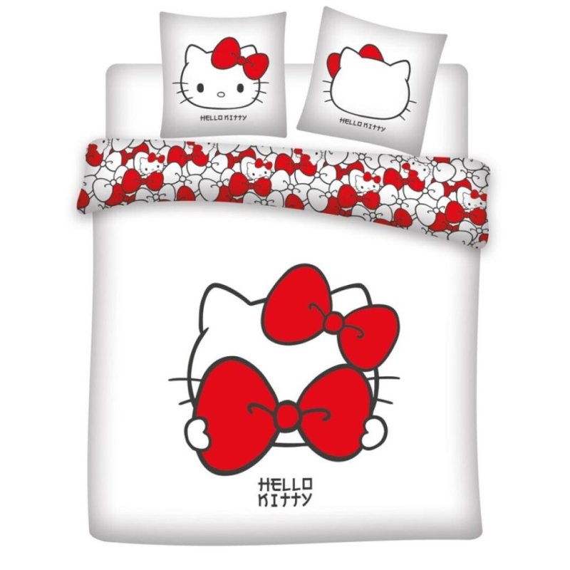 SANRIO - Parure de lit 240x220cm 2x65x65cm - Hello Kitty