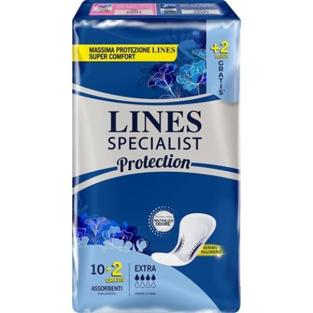 Lines Specialist Protection Extra Absorbent Light Incontinence Pads 12 Pack 270g
