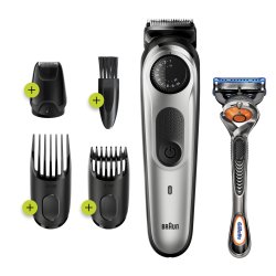 Braun 81705173 tondeuse à barbe AC/Batterie 39 2 cm Noir, Argent
