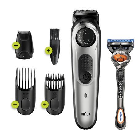 Braun Beard Trimmer BT5265 Men Trimmer & Hair Clipper, 39 Length Settings, Black/Silver Metal