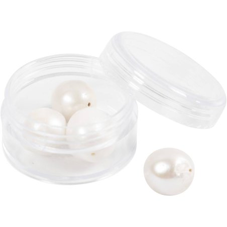 Creative - Freshwater pearls, Perforated lengthwise, dia. 13-14 mm (632124)