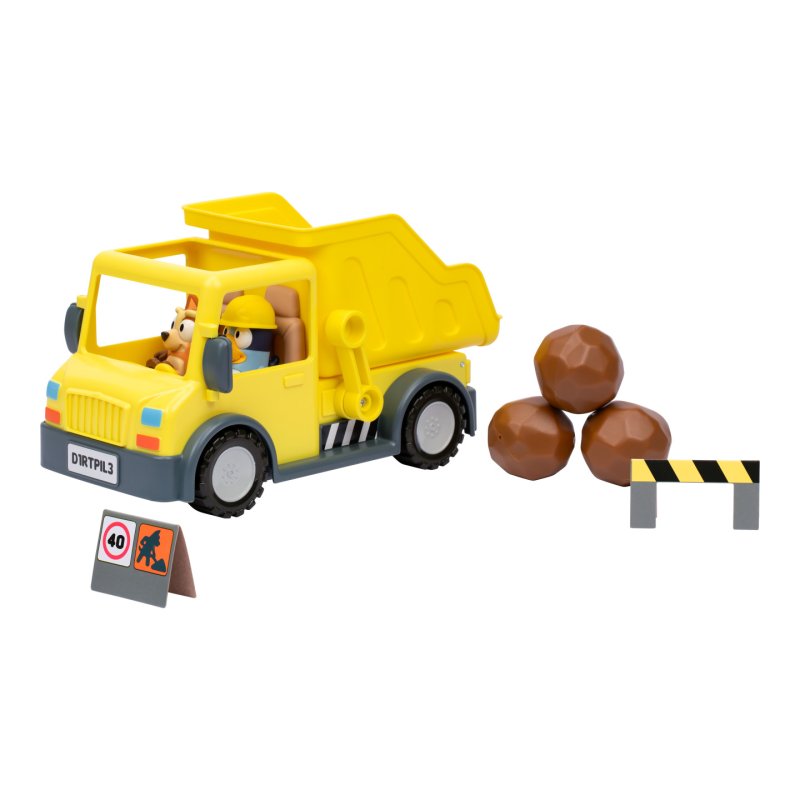 Bluey - Bluey's Dump Truck with Exclusive Hard-Hat Bluey and Muddy Bingo Figures - (90317)