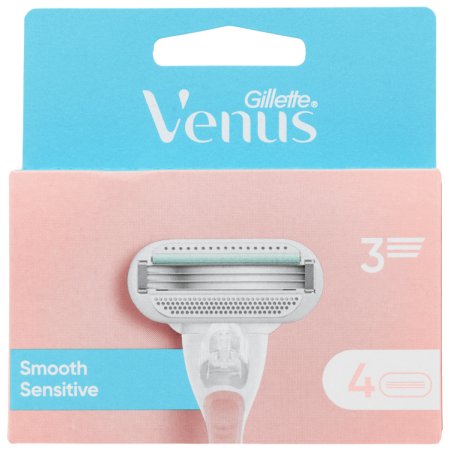 Venus - Gillette Venus Smooth Sensitive Razor Blades - Pink/White - 4 pcs