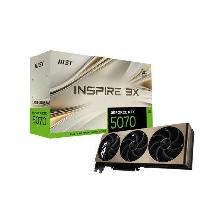 RTX 5070 12GB MSI Inspire 3X OC GDDR7 3 Fan