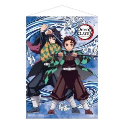 Demon Slayer: Kimetsu no Yaiba wallscroll Tanjiro Kamado and Giyu Tomioka Water Breathing 50 x 70 cm