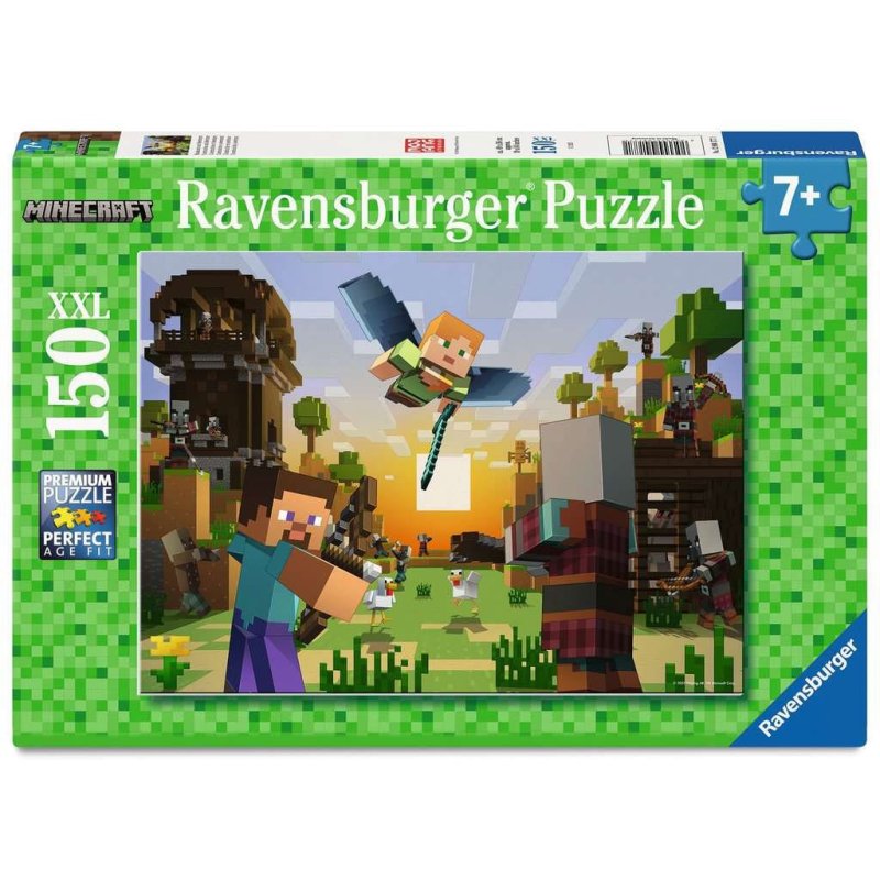 Minecraft puzzle pour enfants XXL Building an Adventure (150 pièces)