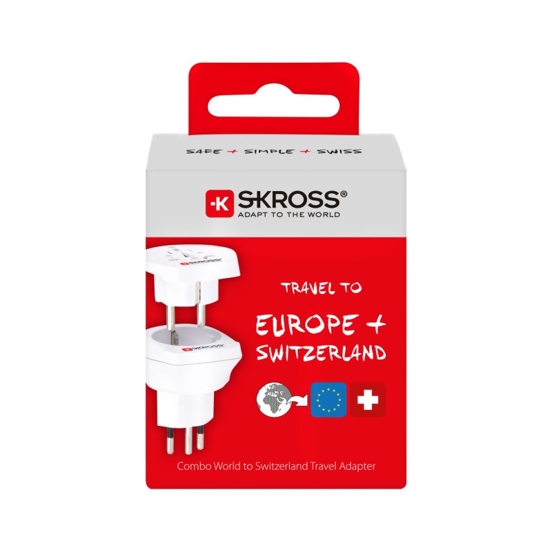 Skross Combo World to Switzerland Adaptateur Single Essential Edition