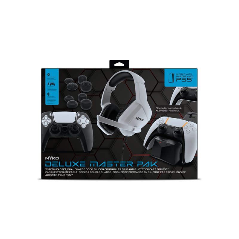 Nyko Deluxe Master Pak for PlayStation 5 Fixation de manette de jeu
