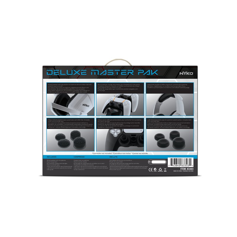 Nyko Deluxe Master Pak for PlayStation 5 Fixation de manette de jeu