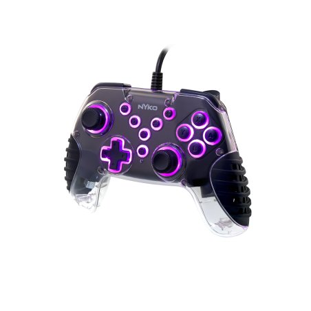 Nyko Air Glow Noir, Transparent USB Manette de jeu Nintendo Switch, Playstation 3, Tablette PC