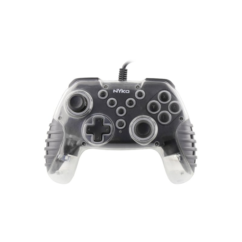 Nyko Air Glow Noir, Transparent USB Manette de jeu Nintendo Switch, Playstation 3, Tablette PC
