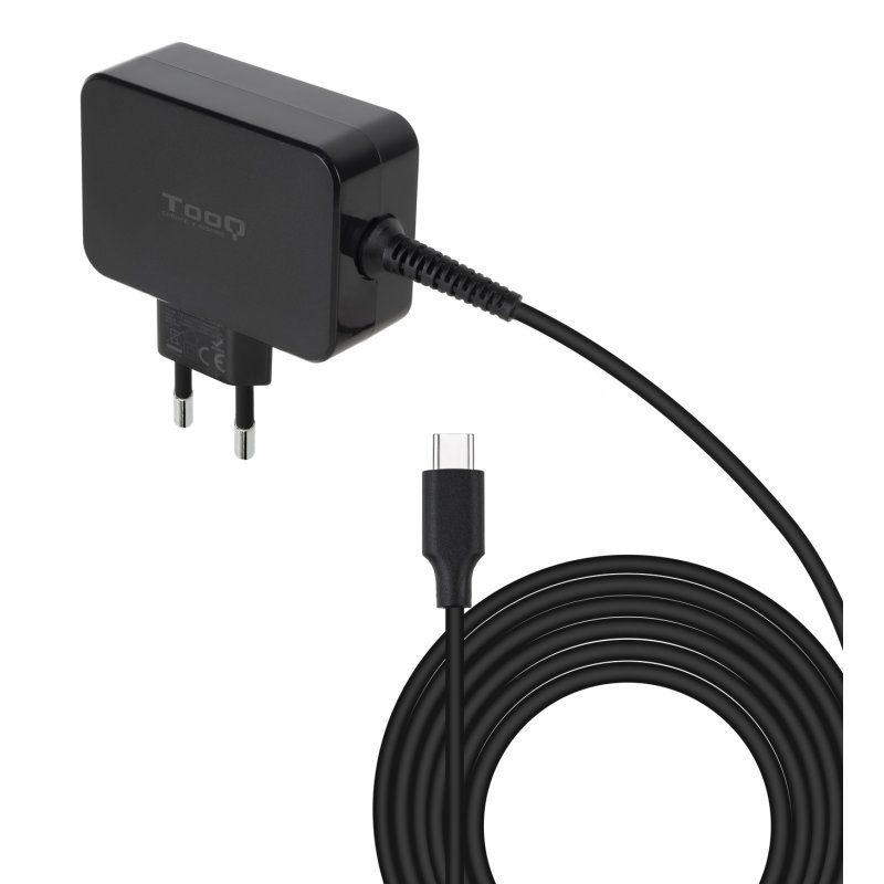 TooQ TQLC-USBCGAN45PD mobile device charger Laptop, Universal Black AC Indoor