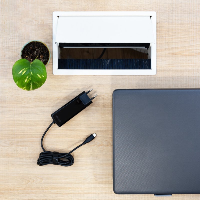 TooQ TQLC-USBCGAN90PD-C mobile device charger Laptop, Universal Black AC Indoor