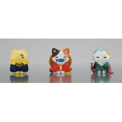 One Piece Mega Cat Project pack 3 trading figures Nyan Piece Nyan! Happy Trio 2024 Limited Ver. 3 cm