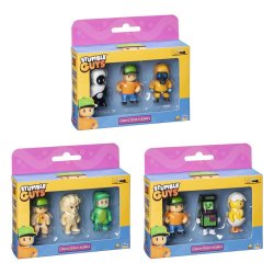 Stumble Guys : Wave 2 Boîte de 3 figurines à collectionner Assortiment
