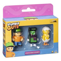 Stumble Guys : Wave 2 Boîte de 3 figurines à collectionner Mr Stumble Stumble Invaders Hatchling