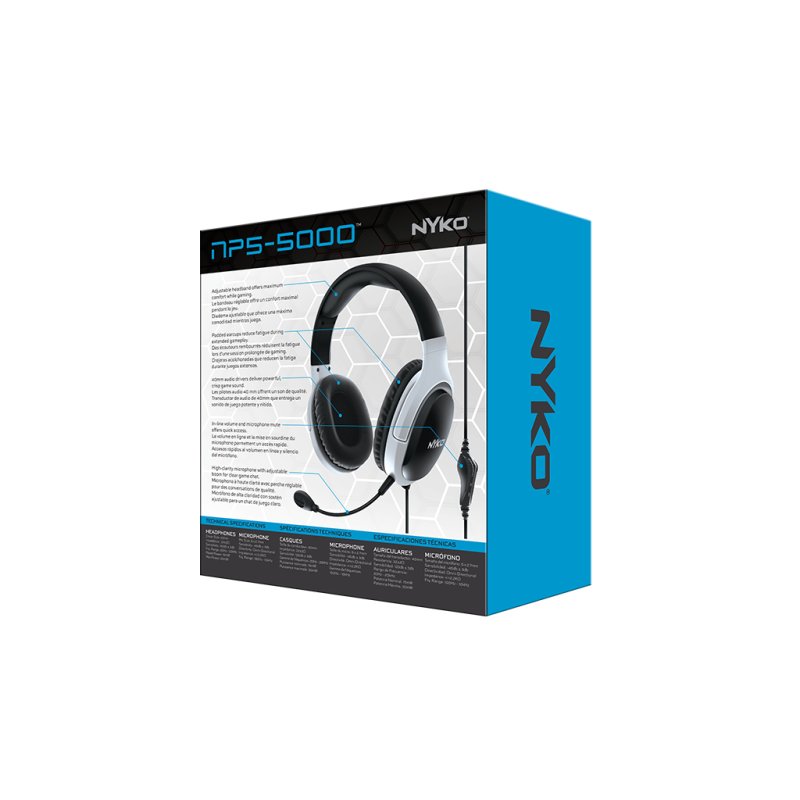 Nyko NP5-5000 Headset True Wireless Stereo (TWS) Head-band Gaming Black, White