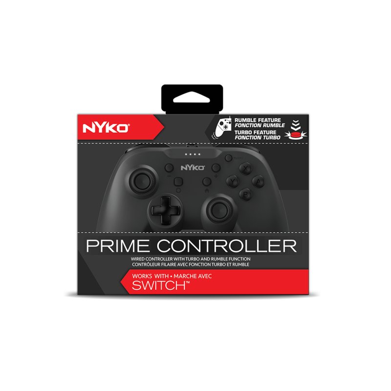 Nyko Prime Controller for Nintendo Switch Black USB Gamepad