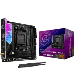 Asrock B850I LIGHTNING WIFI, AMD B850, AM5, Mini ITX, 2 DDR5, HDMI, Wi-Fi 6E, 2.5G LAN, RGB, 2x M.2
