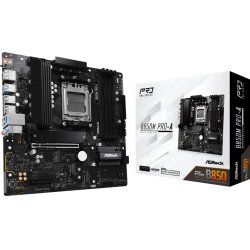 STOCK4 - Asrock B850M PRO-A, AMD B850, AM5, Micro ATX, 4 DDR5, HDMI, DP, 2.5G LAN, 3x M.2