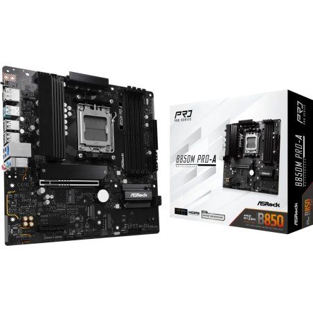 STOCK4 - Asrock B850M PRO-A, AMD B850, AM5, Micro ATX, 4 DDR5, HDMI, DP, 2.5G LAN, 3x M.2
