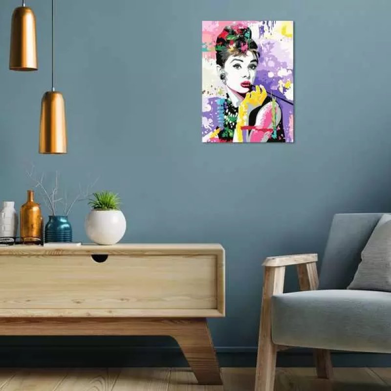 Audrey Hepburn set de peinture par numéros CreArt 30 x 40 cm