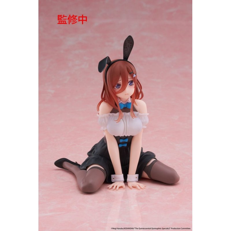 The Quintessential Quintuplets 3 statuette PVC Desktop Cute Figure Miku Nakano (Bunny Ver.) 13 cm