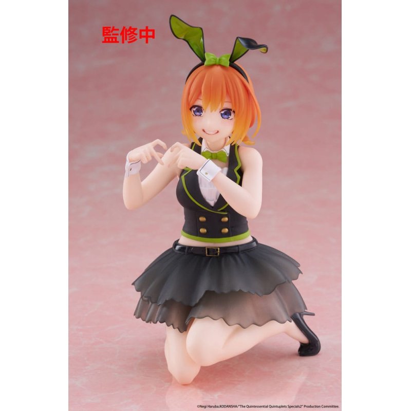 The Quintessential Quintuplets 3 statuette PVC Desktop Cute Figure Yotsuba Nakano (Bunny Ver.) 13 cm