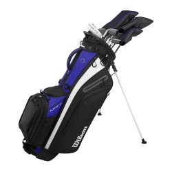 Wilson - PlayerFit Left-Handed Steel Complete Golf Set – Stand Bag