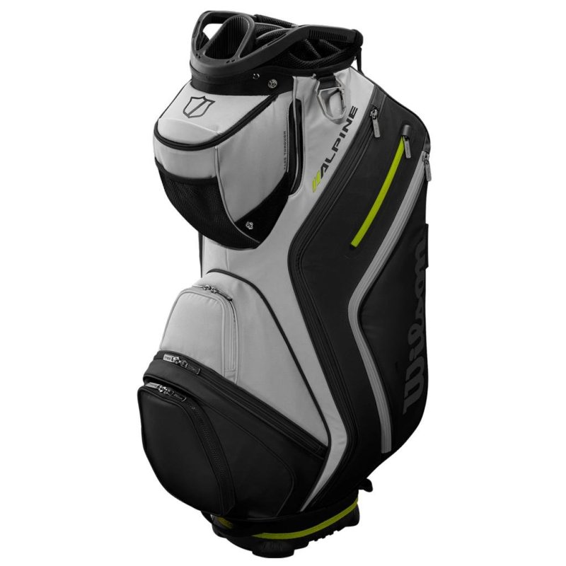Wilson - Alpine Cart Bag with Embroidery - Light Grey/Black