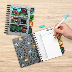 MINECRAFT - Notebook A5 avec intercalaires