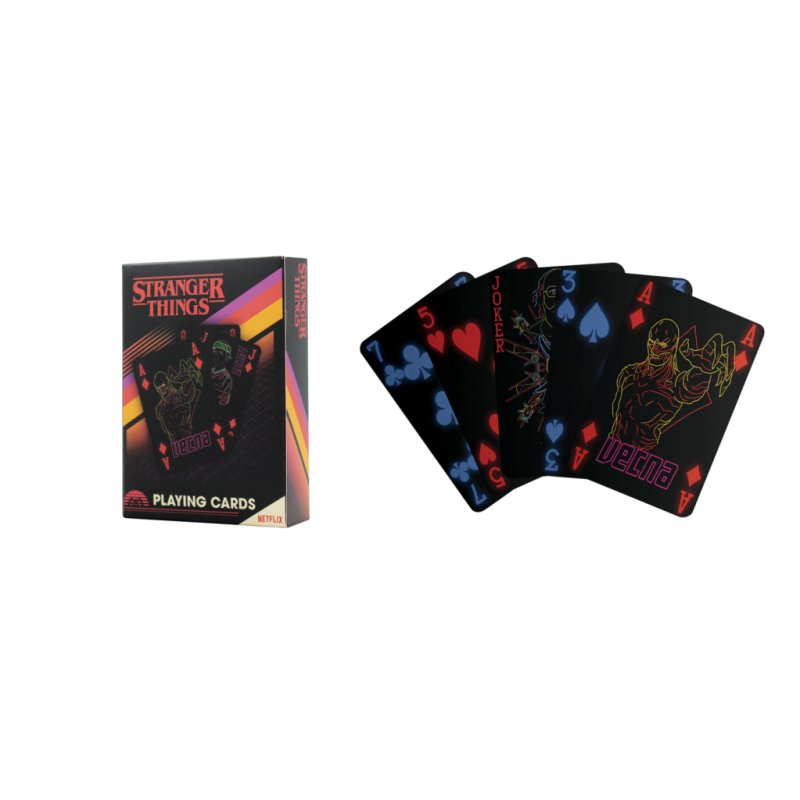 STRANGER THINGS - Jeu de cartes à jouer (52 cartes 2 jokers)