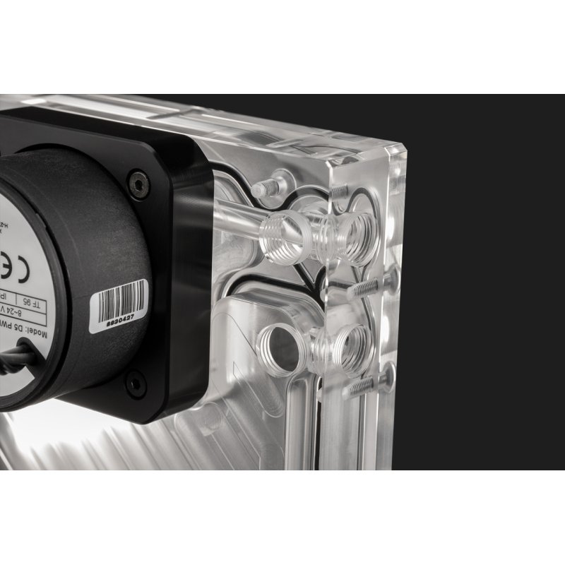 EK Water Blocks EK-Quantum Kinetic3 FLT D5 PWM Ausgleichsbehälter-Pumpen-Kombination - 360mm, D-RGB, Acryl