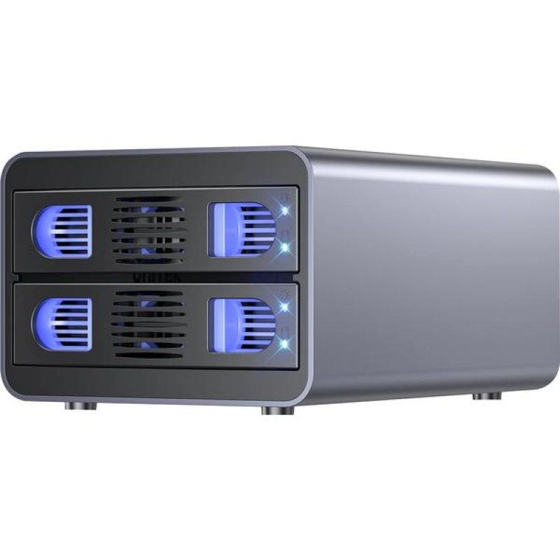 2 Bay USB-C/A 10Gbps RAID External SATA Hard Drive Enclosure