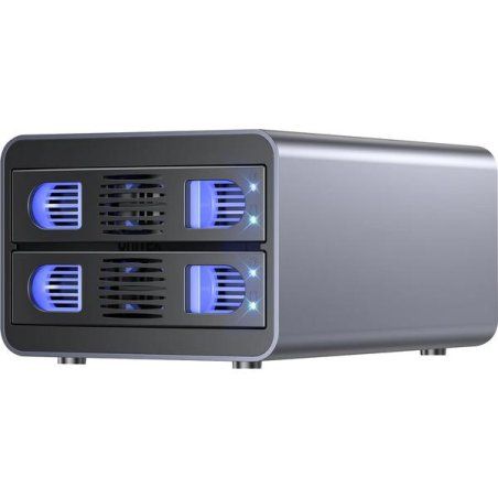 2 Bay USB-C/A 10Gbps RAID External SATA Hard Drive Enclosure