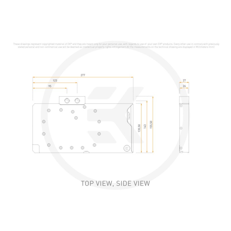 EK Water Blocks EK-Quantum Vector³ Astral RTX 5080 - Plexi