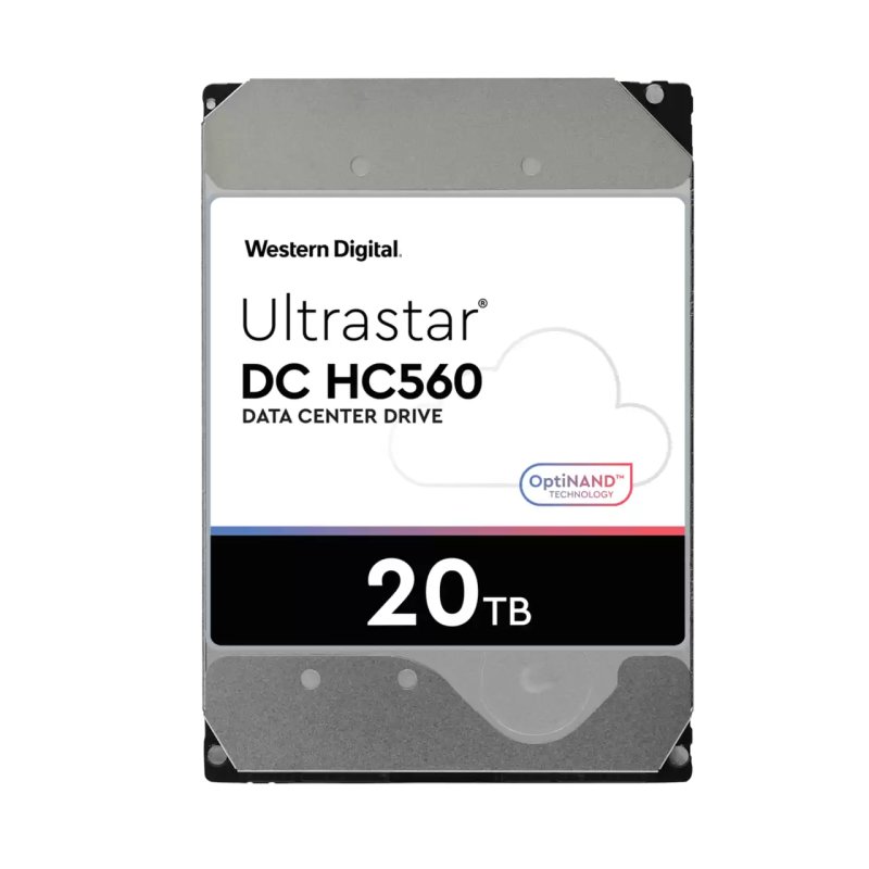 Western Digital Ultrastar DC HC560 internal hard drive 20 TB 7200 RPM 512 MB 3.5" Serial ATA