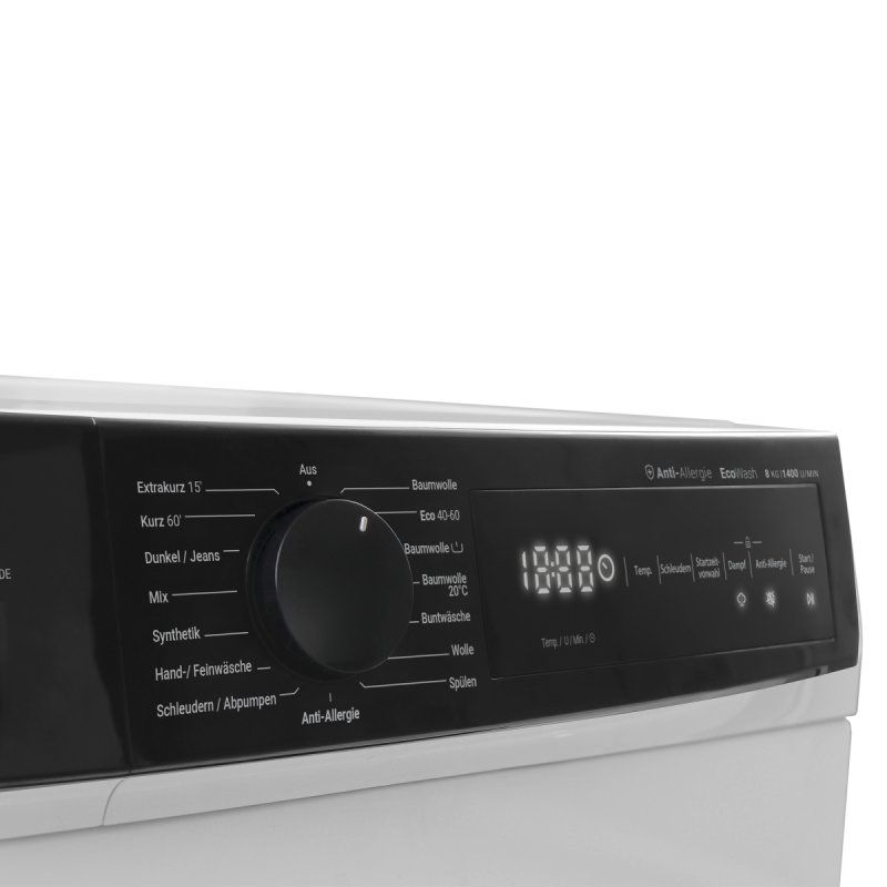 Daewoo WM814TTWA1DE washing machine Front-load 8 kg 1400 RPM White